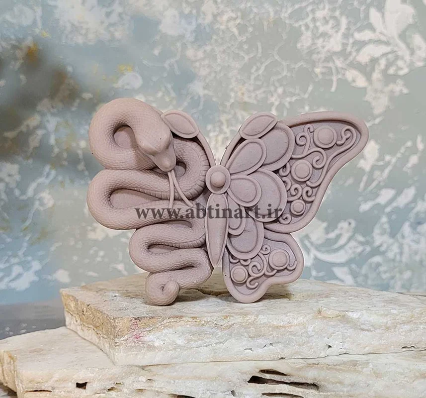 قالب سیلیکونی پروانه و مار