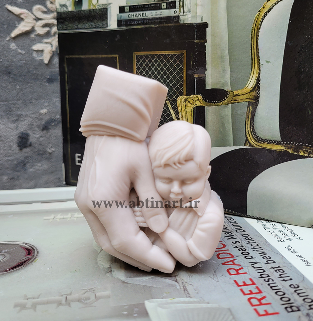 قالب سیلیکونی دست پدر و پسر