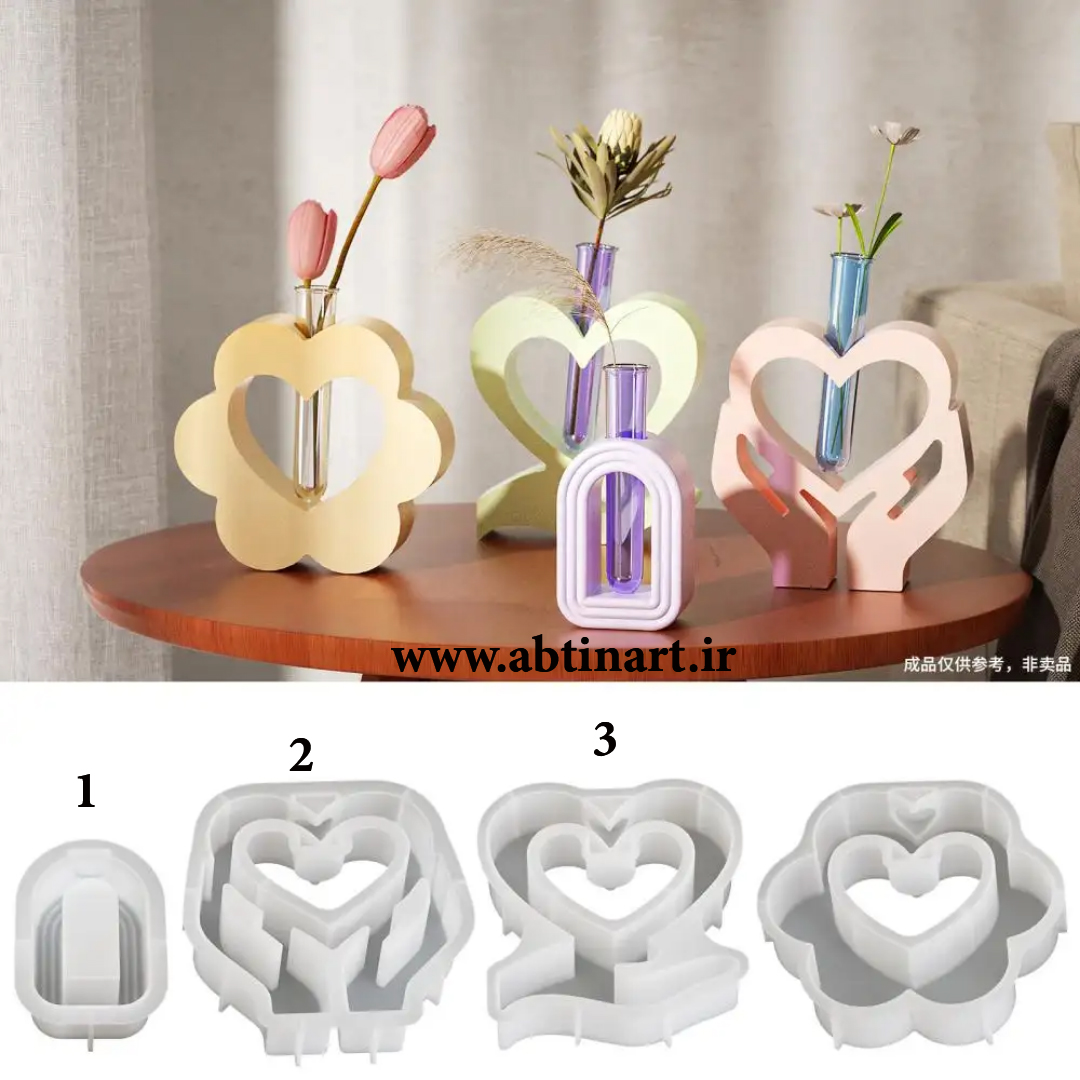 قالب سیلیکونی گل جا مینی