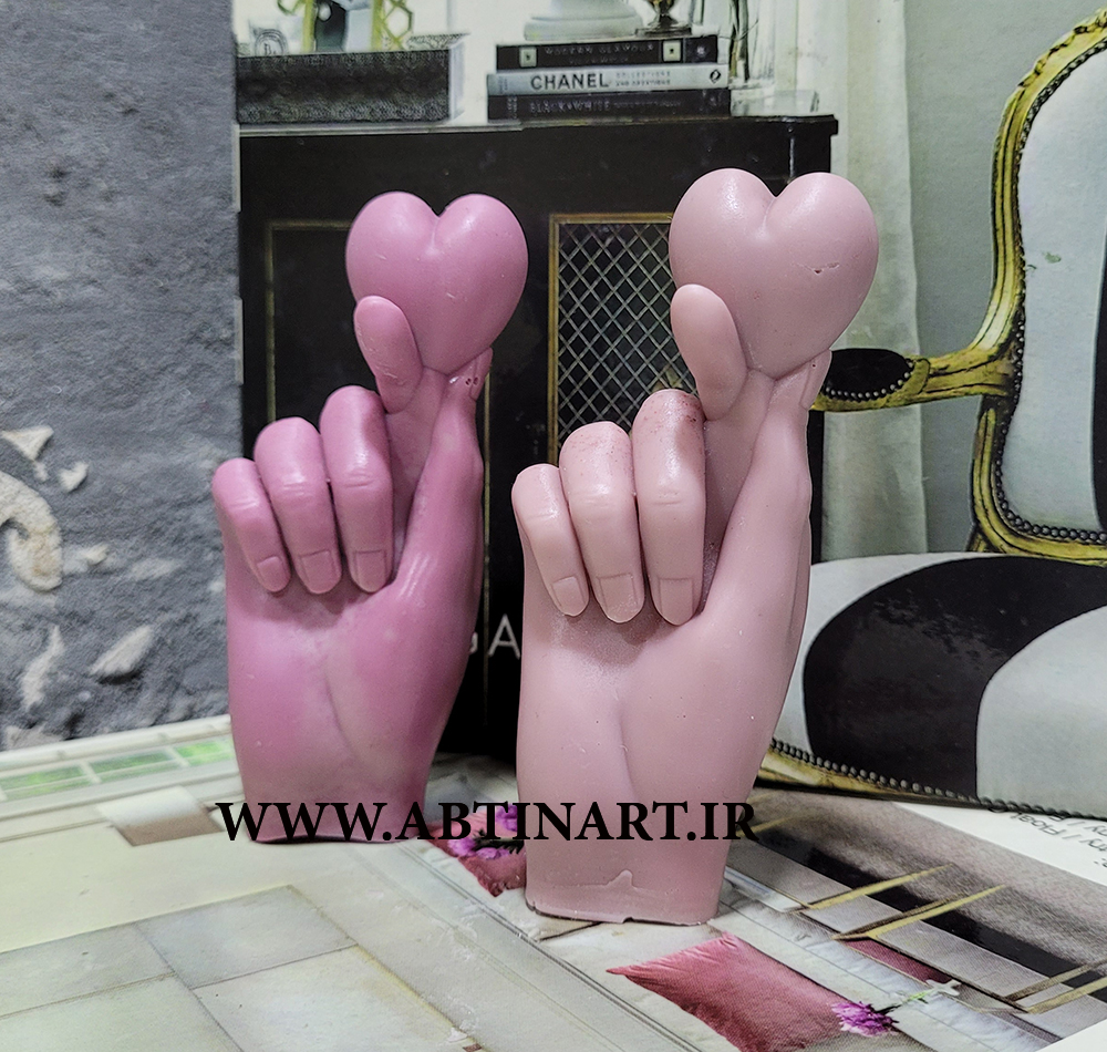 قالب سیلیکونی دست و قلب